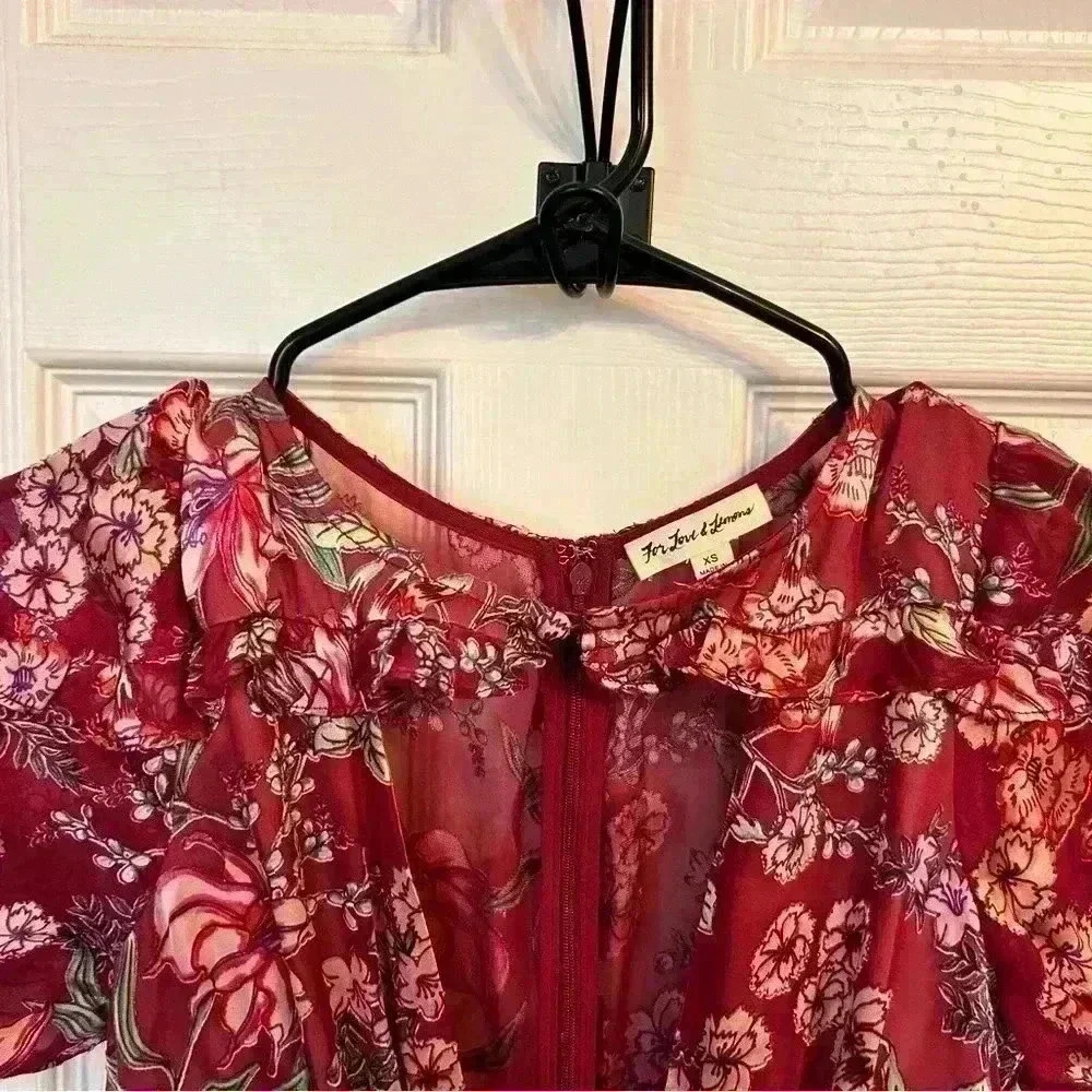 For Love and Lemons Flora Maxi Dress Size XS - Picture 8 of 8